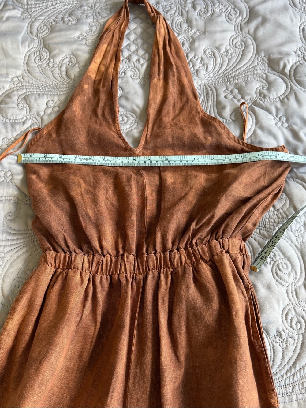 cloth & stone Rust Brown Sleeveless V-Neck Jumpsuit - Picture 11 of 15